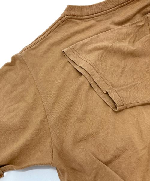 stussy（ステューシー）stussy (ステューシー) プリントTシャツ ブラウン サイズ:Sの古着・服飾アイテム