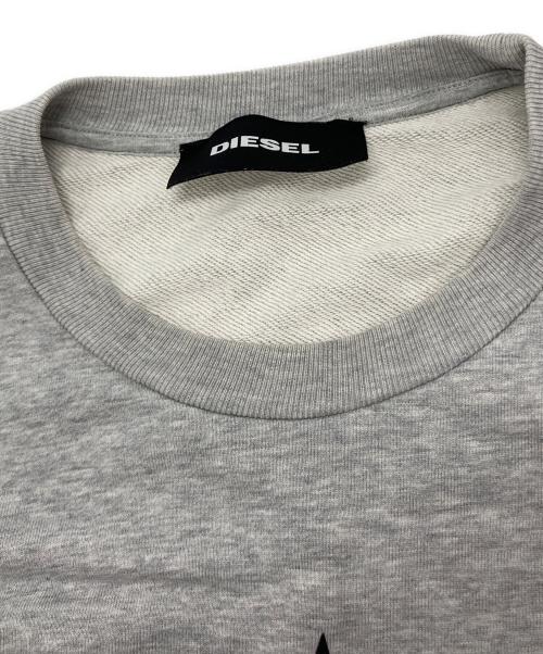 DIESEL（ディーゼル）DIESEL (ディーゼル) プリントスウェット グレー サイズ:Ⅿの古着・服飾アイテム