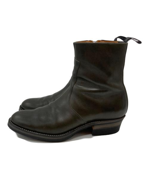 ROLLING DUB TRIO（ローリングダブトリオ）ROLLING DUB TRIO (ローリングダブトリオ) GLEANERS ZIP GRAY GUIDI CALF サイズ:8の古着・服飾アイテム