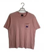 Needlesニードルズ）の古着「S/S Papillon Emb. Pocket Tee」｜ピンク