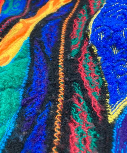 Coogi（クージー）Coogi (クージー) 3Dニット マルチカラー サイズ:Sの古着・服飾アイテム