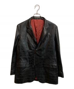 中古・古着通販】DELADA (デラダ) ダブルジャケット ブラウン サイズ