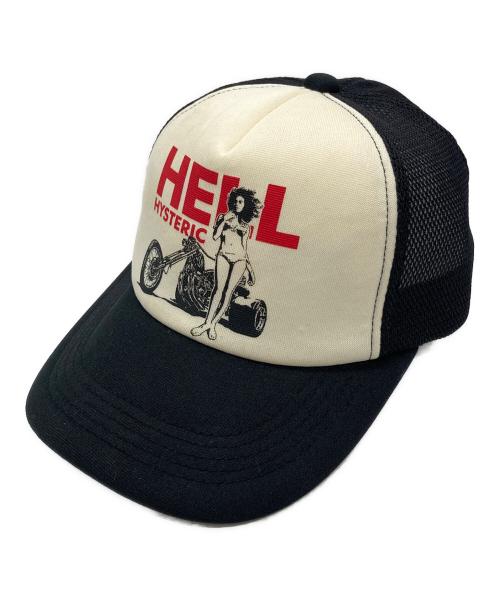 Hysteric Glamour（ヒステリックグラマー）Hysteric Glamour (ヒステリックグラマー) HELL HYSTERIC メッシュキャップ ブラック サイズ:SIZE Freeの古着・服飾アイテム