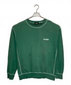 X-LARGEエクストララージ）の古着「STITCH CREWNECK SWEAT」｜グリーン