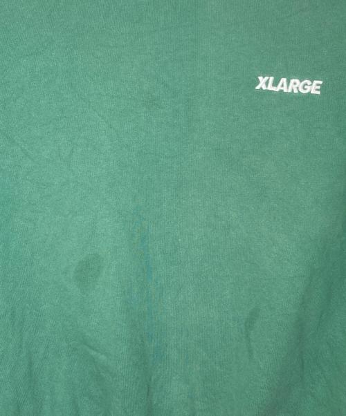 X-LARGE（エクストララージ）X-LARGE (エクストララージ) STITCH CREWNECK SWEAT グリーン サイズ:Lの古着・服飾アイテム