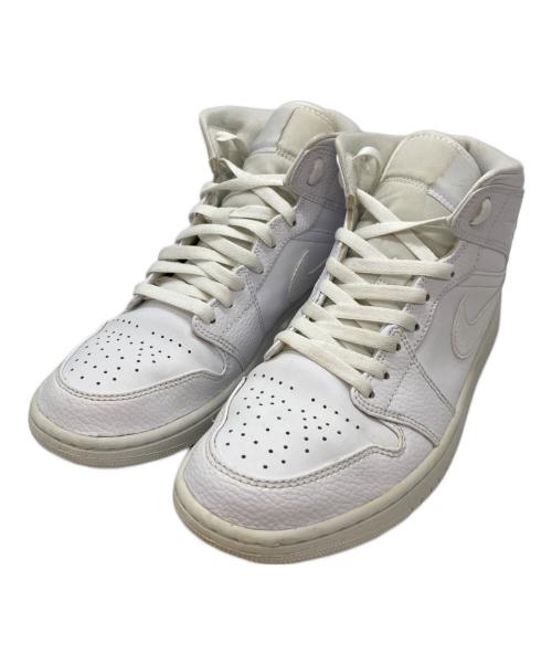 NIKE（ナイキ）NIKE (ナイキ) AIR JORDAN 1 MID ホワイト サイズ:27.5の古着・服飾アイテム