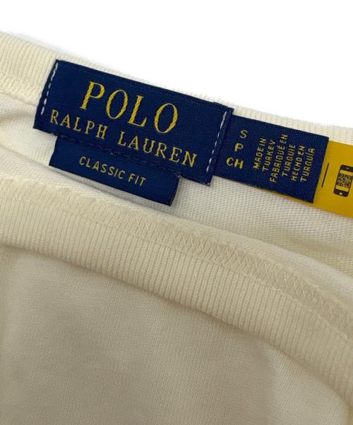 POLO RALPH LAUREN（ポロ・ラルフローレン）POLO RALPH LAUREN (ポロ・ラルフローレン) CLASSIC FIT Tシャツ アイボリー サイズ:Ｓの古着・服飾アイテム
