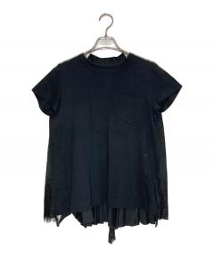 中古・古着通販】sacai (サカイ) ドッキングTシャツ ブラック×レッド