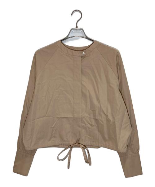 EVA MANN（エヴァ マン）EVA MANN (エヴァ マン) 裾シャーリングシャツ ベージュ サイズ:9の古着・服飾アイテム