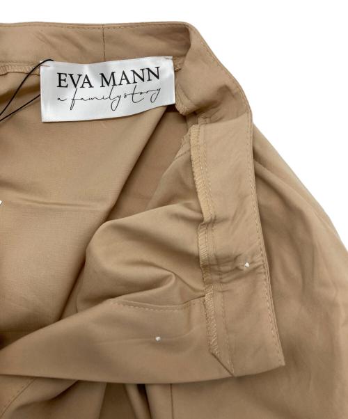 EVA MANN（エヴァ マン）EVA MANN (エヴァ マン) 裾シャーリングシャツ ベージュ サイズ:9の古着・服飾アイテム