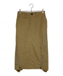 sacai（サカイ）の古着「Cotton Chino Skirt」｜ベージュ