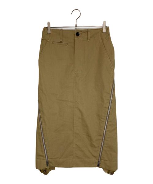 sacai（サカイ）sacai (サカイ) Cotton Chino Skirt ベージュ サイズ:2の古着・服飾アイテム