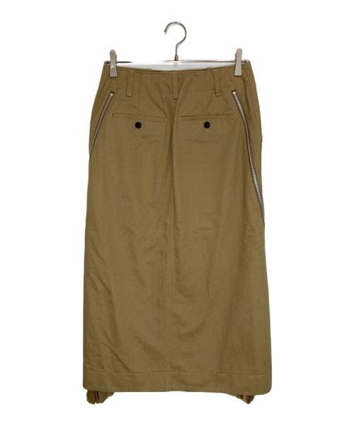 sacai（サカイ）sacai (サカイ) Cotton Chino Skirt ベージュ サイズ:2の古着・服飾アイテム