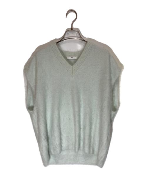 ATON（エイトン）ATON (エイトン) ROYAL CASHMERE ファーベスト ミント サイズ:SIZE 02の古着・服飾アイテム