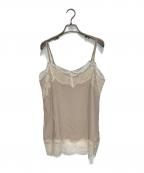 EVERYDAY I LIKE.エヴリデイ アイ ライク）の古着「Lace Trimmed キャミソール 2」｜ベージュ
