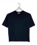 ebure×Ron Hermanエブール×ロンハーマン）の古着「シルクブレンド半袖ニット」｜ネイビー