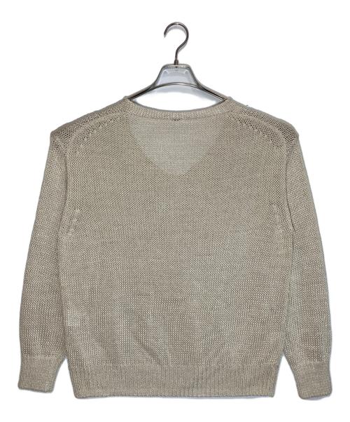 BRILL（ブリル）BRILL (ブリル) リネンブレンドVネックニット ベージュ サイズ:SIZE Freeの古着・服飾アイテム