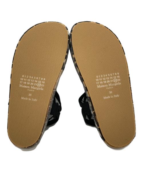 Maison Margiela（メゾンマルジェラ）Maison Margiela (メゾンマルジェラ) ベルクロストラックサンダル ブラウン×ブラック サイズ:38の古着・服飾アイテム