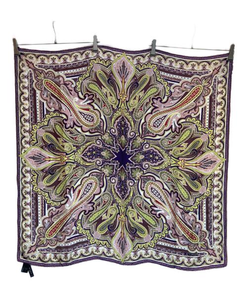 ETRO（エトロ）ETRO (エトロ) シルクペイズリースカーフ パープルの古着・服飾アイテム