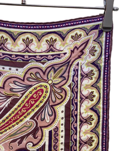 ETRO（エトロ）ETRO (エトロ) シルクペイズリースカーフ パープルの古着・服飾アイテム