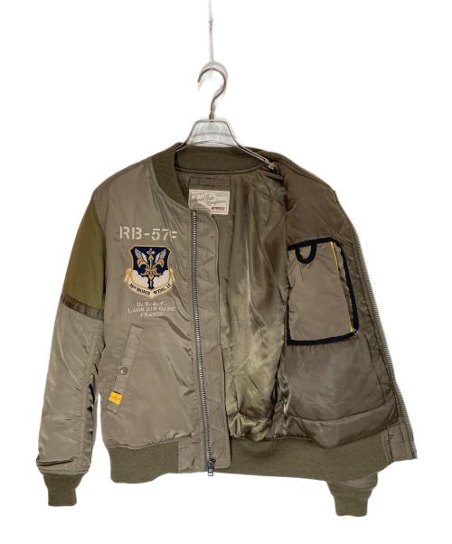 AVIREX（アヴィレックス）AVIREX (アヴィレックス) MA-1 BLACK KNIGHTS カーキ サイズ:SIZE Lの古着・服飾アイテム