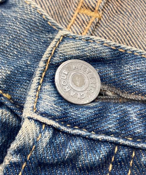 Hysteric Glamour（ヒステリックグラマー）Hysteric Glamour (ヒステリックグラマー) リペア/ダメージ加工スタッズデニムパンツ インディゴ サイズ:32の古着・服飾アイテム