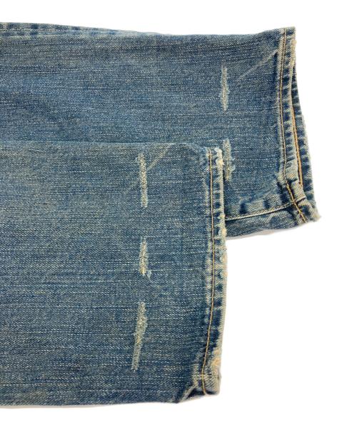 Hysteric Glamour（ヒステリックグラマー）Hysteric Glamour (ヒステリックグラマー) リペア/ダメージ加工スタッズデニムパンツ インディゴ サイズ:32の古着・服飾アイテム