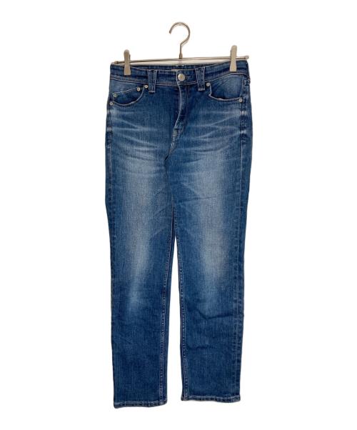 YANUK（ヤヌーク）YANUK (ヤヌーク) MID-RISE STRAIGHT PANTS インディゴ サイズ:25の古着・服飾アイテム