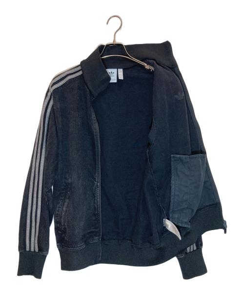adidas（アディダス）adidas (アディダス) アディカラー デニム ファイヤーバード トラックトップ グレー サイズ:Ⅿの古着・服飾アイテム