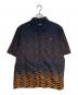 FRED PERRY（フレッドペリー）の古着「グラフィックオープンカラーシャツ」｜ブラック
