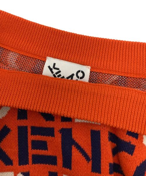 KENZO（ケンゾー）KENZO (ケンゾー) 半袖ロゴニット オレンジ サイズ:Ⅿの古着・服飾アイテム