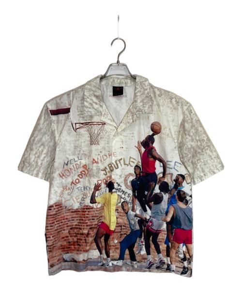 JORDAN（ジョーダン）JORDAN (ジョーダン) M J AIR JDN PG CAMP SHIRT アイボリー サイズ:Lの古着・服飾アイテム