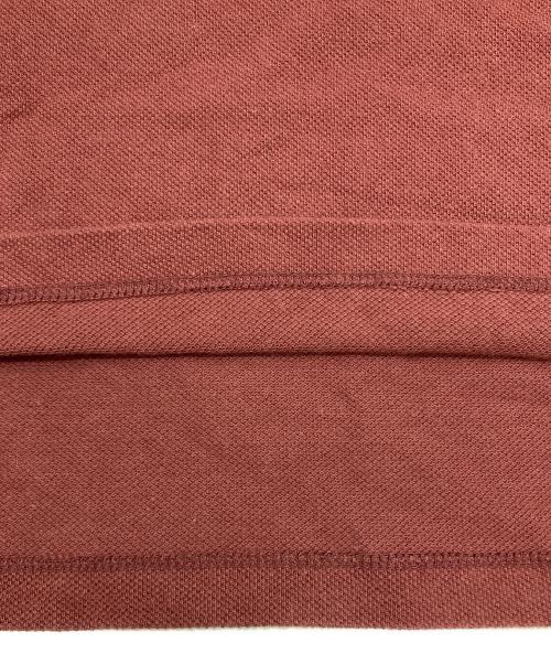 maison kitsune（メゾンキツネ）MAISON KITSUNE (メゾンキツネ) フォックスヘッドパッチポロシャツ ボルドー サイズ:Lの古着・服飾アイテム