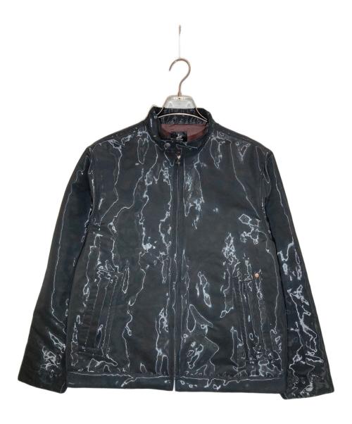 RED EAR（レッドイアー）RED EAR (レッドイアー) スタンドカラー ライダースジャケット ブラック サイズ:Ⅿの古着・服飾アイテム