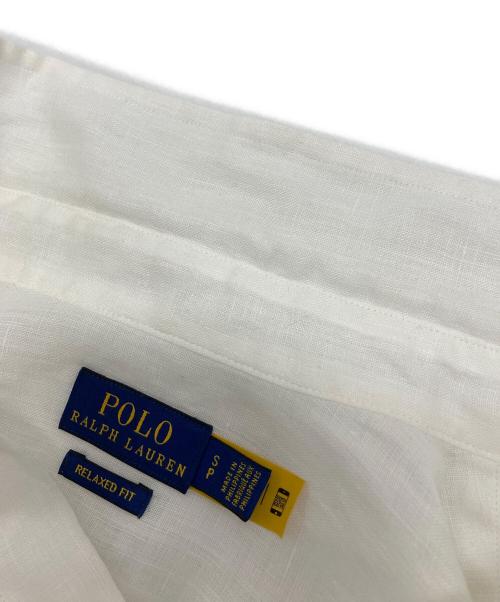 POLO RALPH LAUREN（ポロ・ラルフローレン）POLO RALPH LAUREN (ポロ・ラルフローレン) リネンシャツ ホワイト サイズ:Sの古着・服飾アイテム