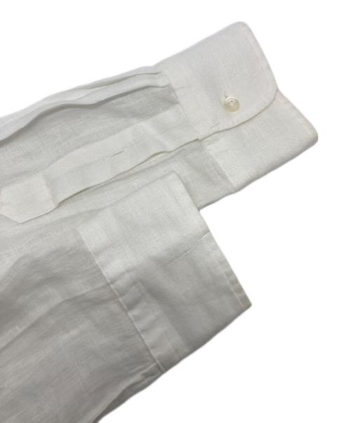 POLO RALPH LAUREN（ポロ・ラルフローレン）POLO RALPH LAUREN (ポロ・ラルフローレン) リネンシャツ ホワイト サイズ:Sの古着・服飾アイテム