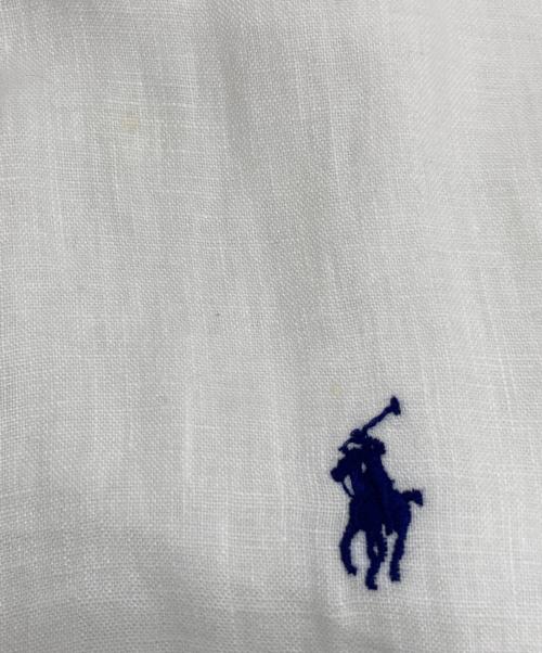 POLO RALPH LAUREN（ポロ・ラルフローレン）POLO RALPH LAUREN (ポロ・ラルフローレン) リネンシャツ ホワイト サイズ:Sの古着・服飾アイテム