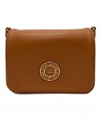 MARC JACOBSマークジェイコブス）の古着「FULL FLAP LOGO SHOULDER BAG」｜ブラウン