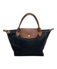 LONGCHAMP（ロンシャン）の古着「ル プリアージュ オリジナル Sトップハンドルバッグ」｜ブラック