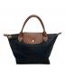 LONGCHAMP（ロンシャン）の古着「ル プリアージュ オリジナル Sトップハンドルバッグ」｜ブラック