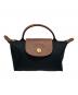 LONGCHAMP（ロンシャン）の古着「ル プリアージュ オリジナル ハンドル付きポーチ」｜ブラック
