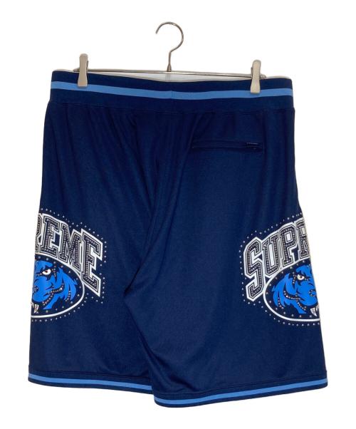 SUPREME（シュプリーム）SUPREME (シュプリーム) Studded Basketball Short ネイビー×ブルー サイズ:Ⅿの古着・服飾アイテム
