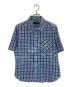 AFB（エーエフビー）の古着「SPANGLE SS SHIRTS」｜ブルー×グリーン