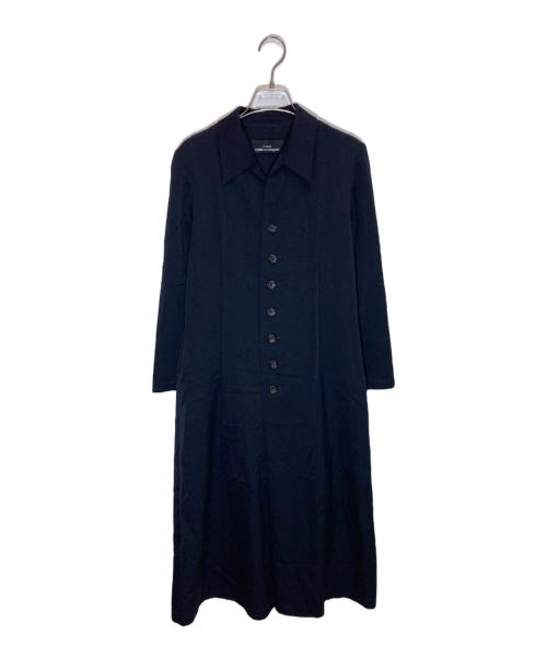 tricot COMME des GARCONS（トリココムデギャルソン）tricot COMME des GARCONS (トリココムデギャルソン) ウールフェイクシャツワンピース ネイビー サイズ:-の古着・服飾アイテム