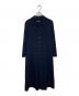 tricot COMME des GARCONS（トリココムデギャルソン）の古着「ウールフェイクシャツワンピース」｜ネイビー