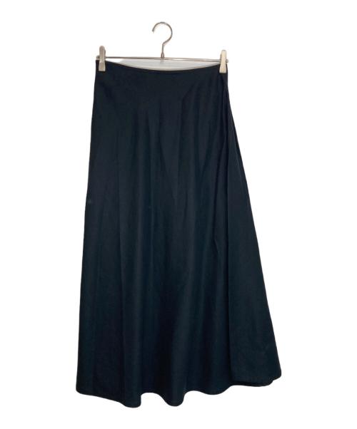 yohji yamamoto+noir（ヨウジヤマモトプリュスノアール）yohji yamamoto+Noir (ヨウジヤマモトプリュスノアール) フレアロングスカート ブラック サイズ:4の古着・服飾アイテム