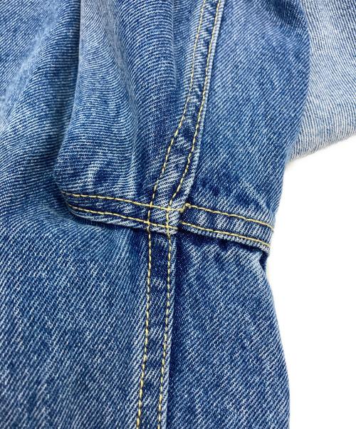 senee（セニー）SENEE (セニー) layered wide straight denim インディゴ サイズ:Ⅿの古着・服飾アイテム