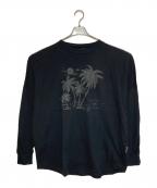 Palm Angels×TEAM WANGパーム エンジェルス×チームワン）の古着「ロングスリーブカットソー」｜ブラック