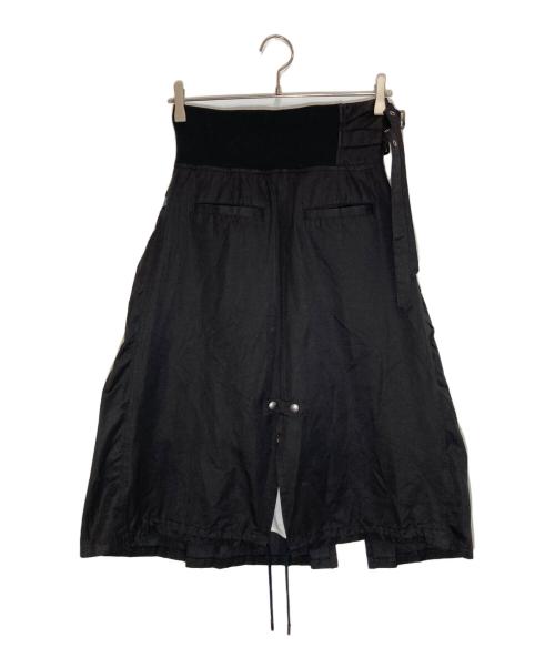 CHRISTIAN DADA（クリスチャンダダ）CHRISTIAN DADA (クリスチャンダダ) レイヤードドッキングプリーツスカート ブラック サイズ:34の古着・服飾アイテム