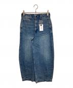 kha:kiカーキ）の古着「OVAL WIDE TROUSERS」｜インディゴ